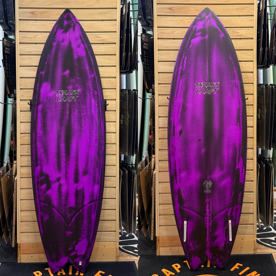 5'8 Luvr surfboard top photo